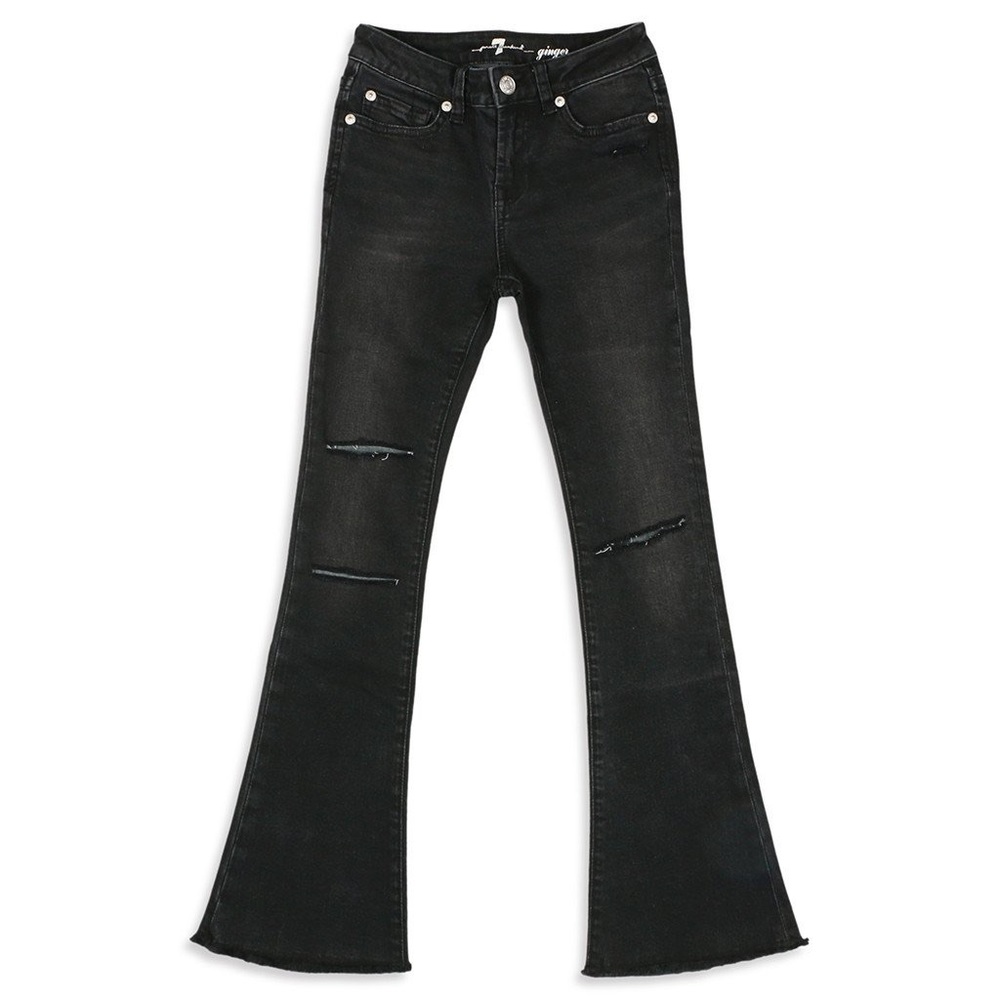 7 for All Mankind Ginger Distressed Flare Jeans